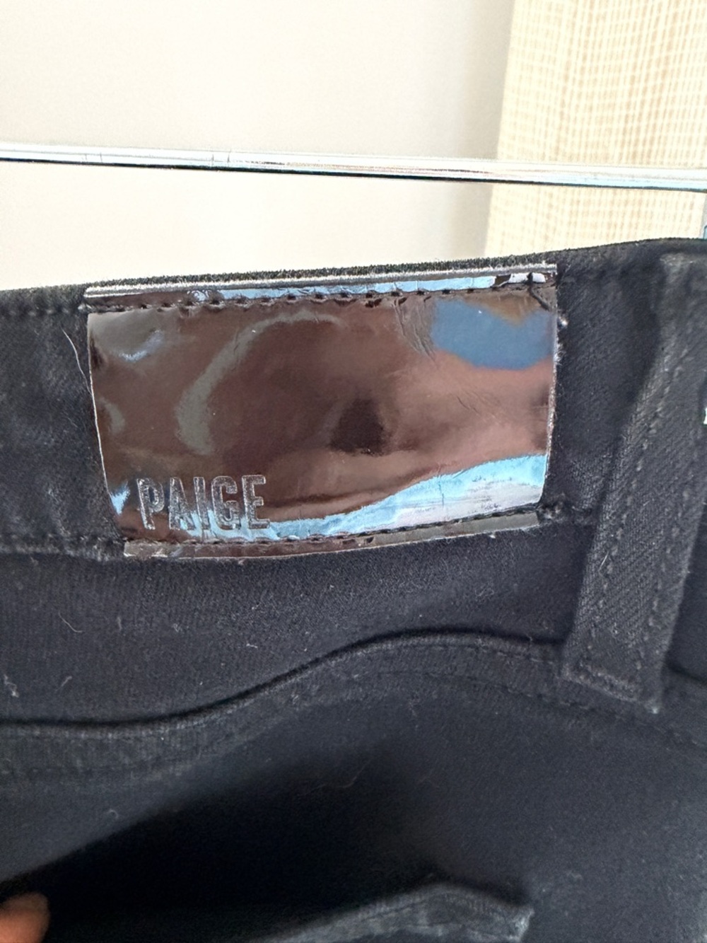 PAIGE Black Distressed Women’s Hoxton Slim Jeans - Picture 5 of 6